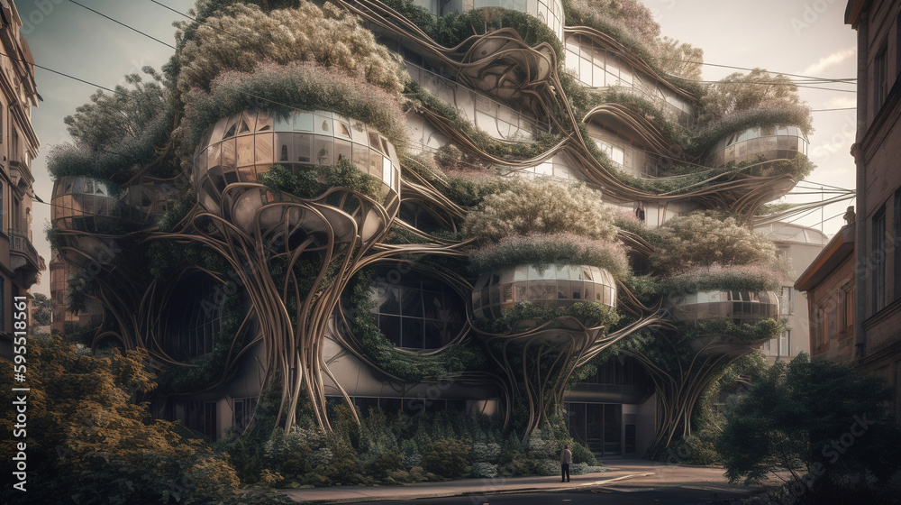 Fototapeta premium 3d environment illustration. Generative AI. 