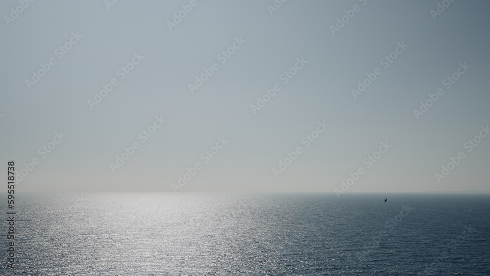 mediterranean sea background with beautiful azure color