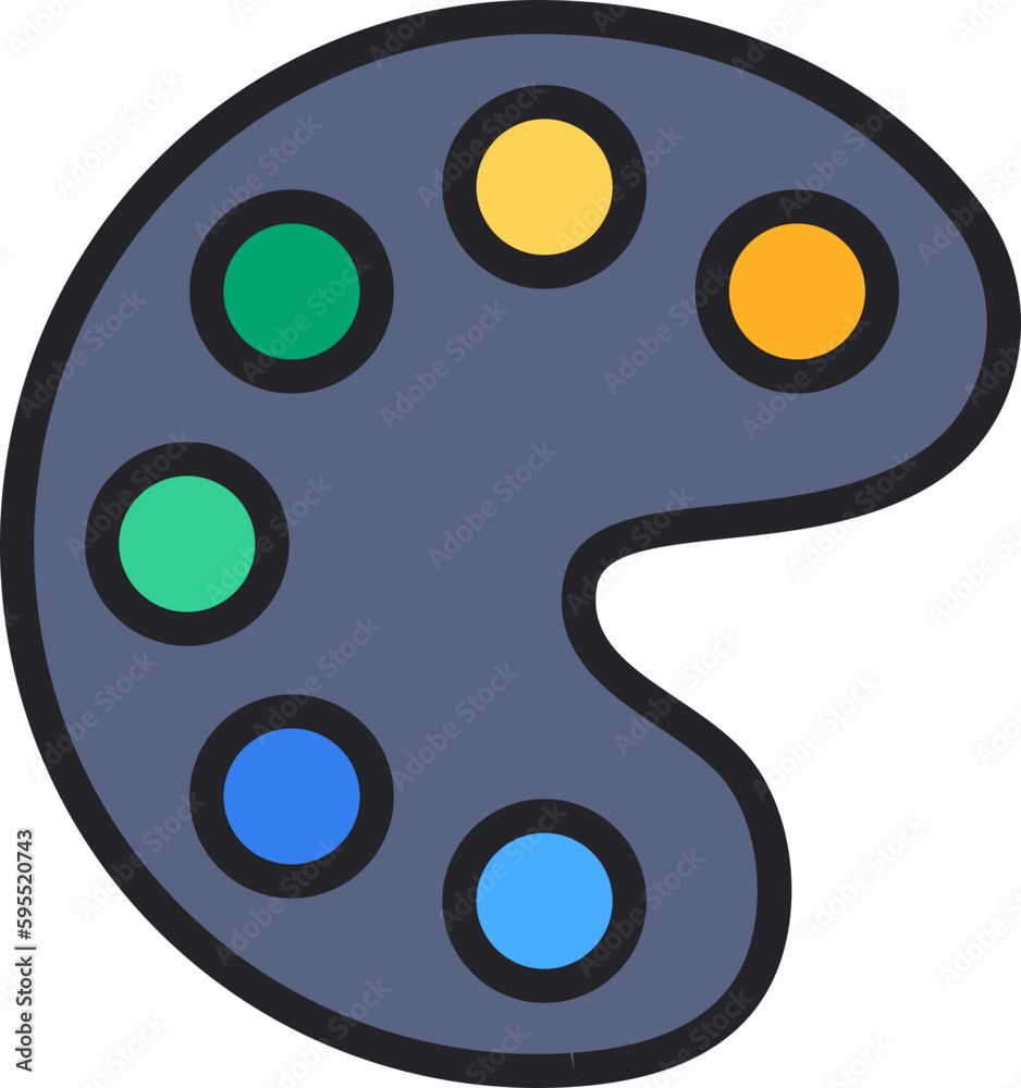 Fototapeta premium color palette icon