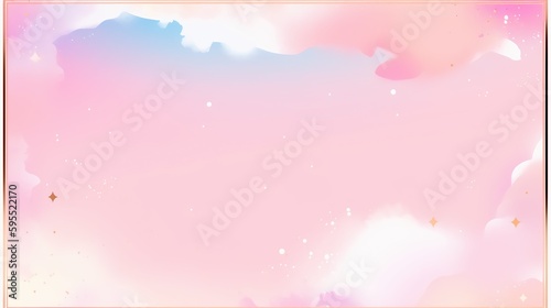 Light Pink Pastel Watercolor Background Generative AI.