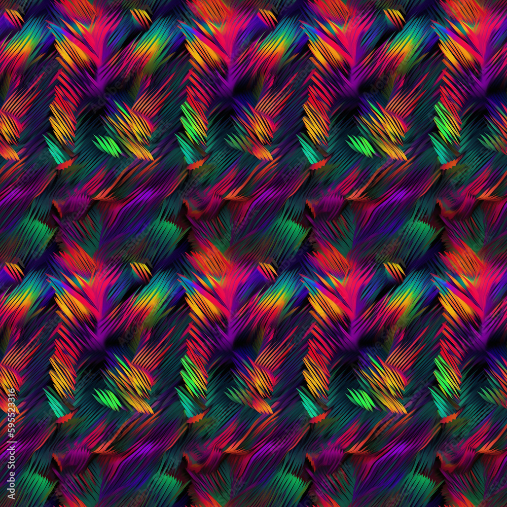 Seamless technical pattern, wire, futuristic, neon Seamless technical pattern, wire, futuristic, neon