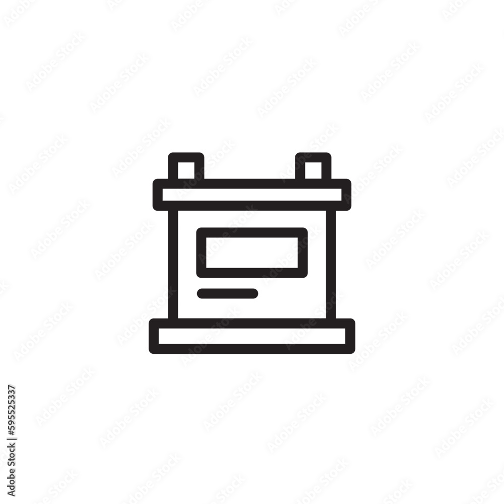 Power Technology Batteries Outline Icon Power Technology Batteries Outline Icon