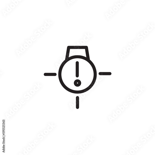 Warning Signals Bulbs Outline Icon