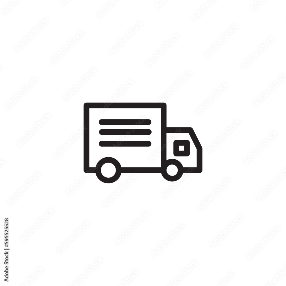 Sent Service Truck Outline Icon Sent Service Truck Outline Icon