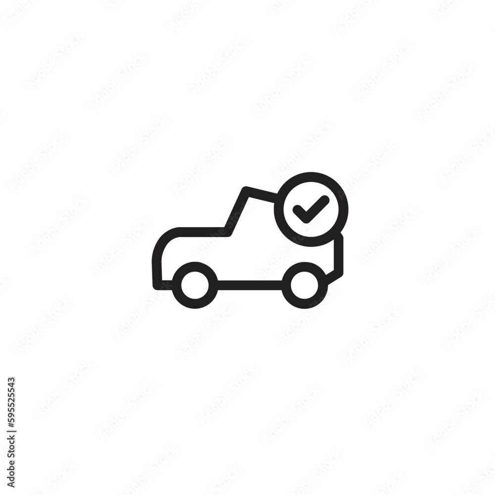 Car Auto Check Outline Icon Car Auto Check Outline Icon