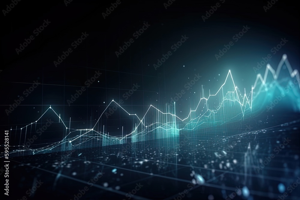 Abstract of Financial growth chart increase to new high investment, Generative AI Abstract of Financial growth chart increase to new high investment, Generative AI