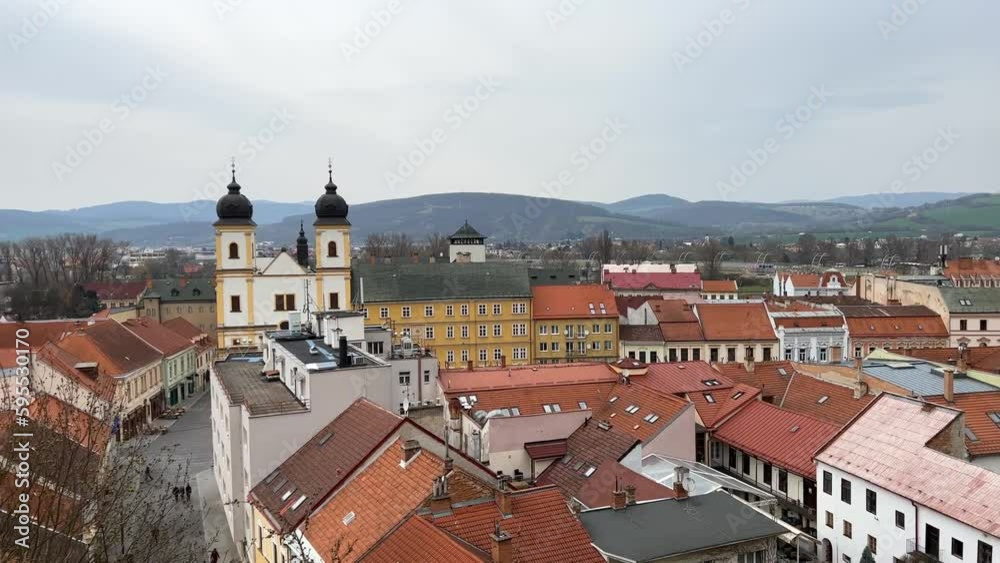 custom made wallpaper toronto digitalView of the city of Trencin in Slovakia