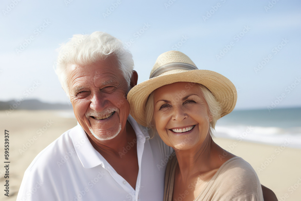 Obraz premium Beach Couple Photography Like Never Before - AI Generated.