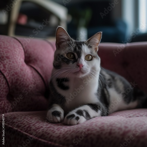 cat on the couch