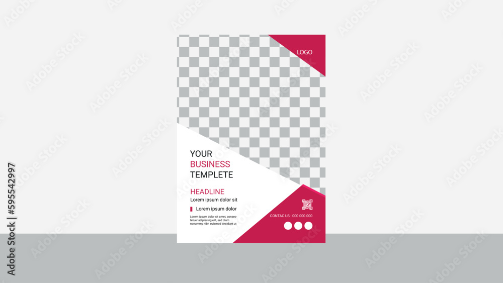 Corporate colorful modern A4 business flyer template design for marketing, business proposal, advertise, publication