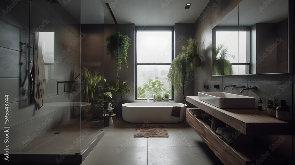 apartment interior design Generative AI. apartment interior design Generative AI.