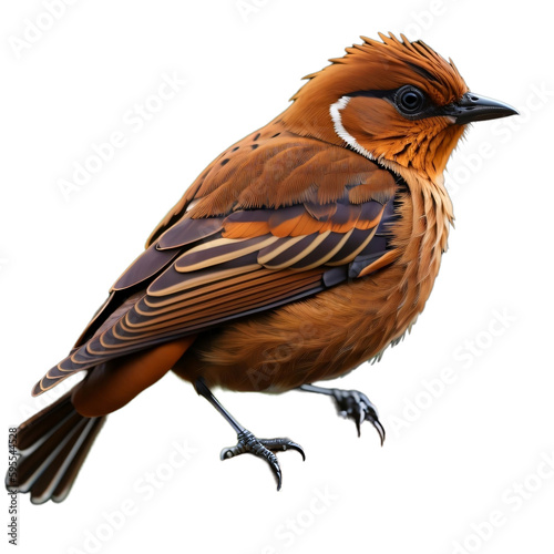 sparrow for placing on the tree branch, brown bird, isolated, transparent background. PNG. generative ai © PNG&Background Image