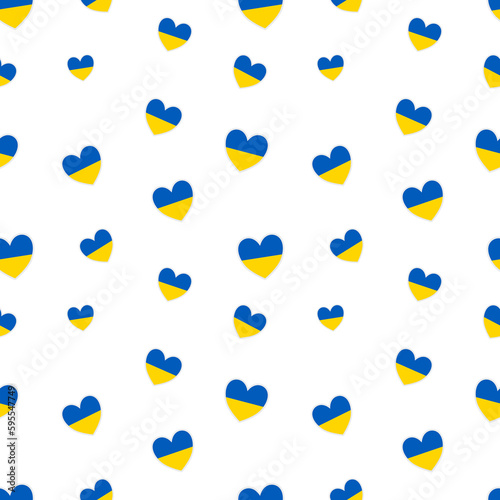 Heart with Ukraine flag