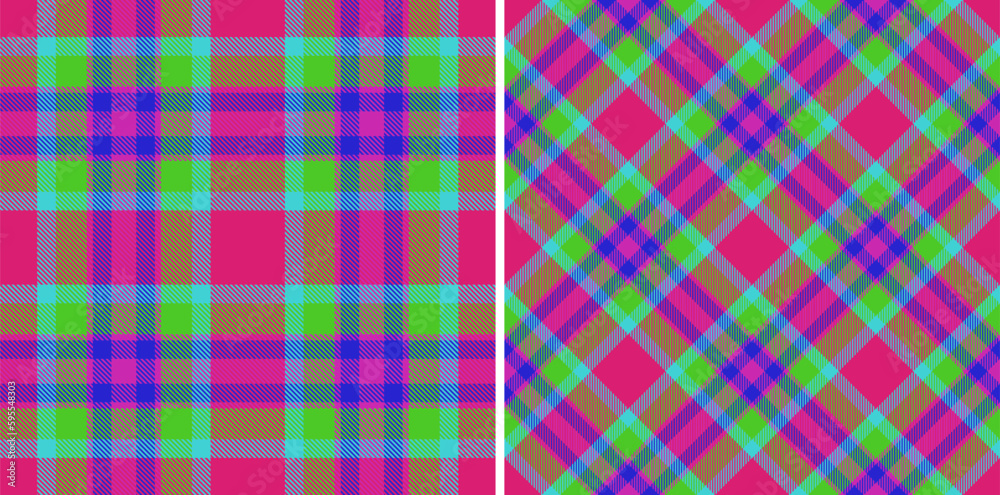 Texture plaid fabric. Background vector check. Pattern textile seamless tartan.