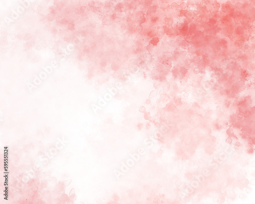 Beautiful pink watercolor backgrounds splashed. Use for valentines cards, digital painting, illustrations, vector, abstracts, background design. © Kham