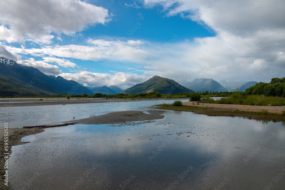 Mesmerizing views of the landscapes around Glenorchy the northern end of Lake Wakatipu in the South Island region of Otago, New Zealand. Mesmerizing views of the landscapes around Glenorchy the northern end of Lake Wakatipu in the South Island region of Otago, New Zealand.
