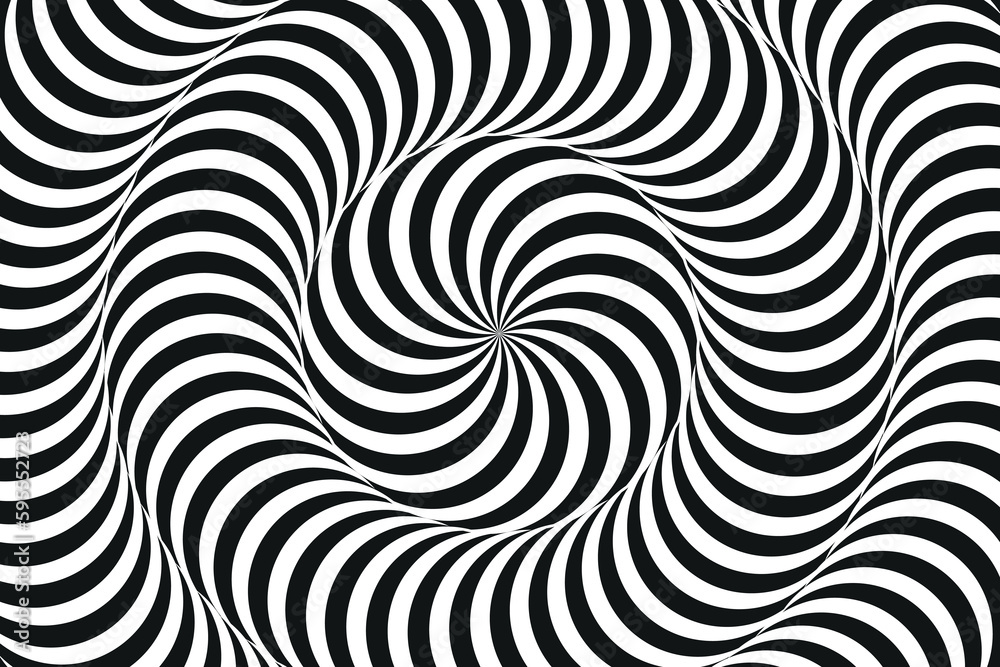 Abstract optical illusion spiral background