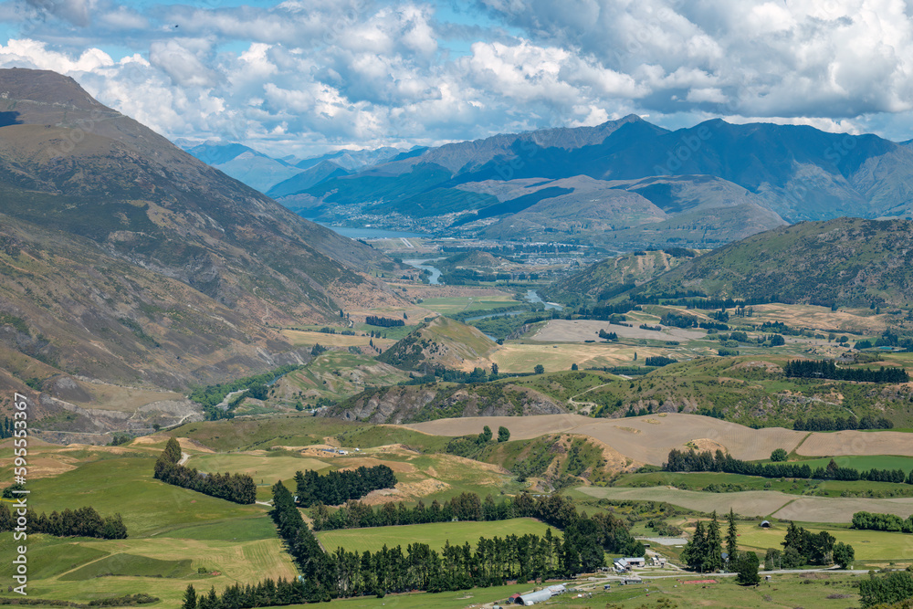 Queenstown (Tahuna), a popular resort town in Otago, south-west, South Island, New Zealand