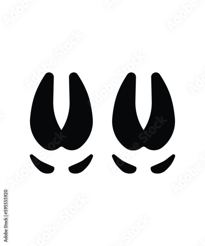 boar footprint icon, vector best flat icon.