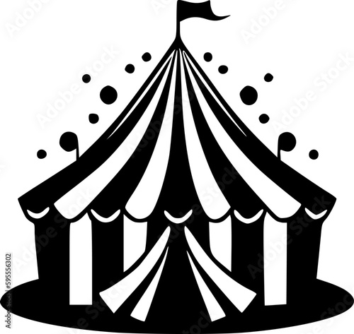 Circus - Minimalist and Flat Logo - Vector illustration