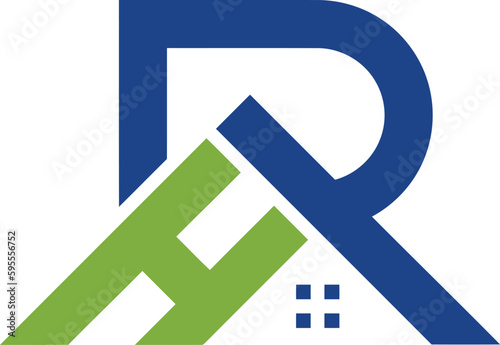 rh real estate logo design