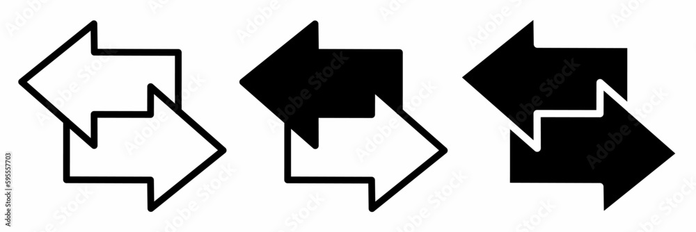 Data exchange icon illustration. Arrow chart icon set for business. Stock vector. Data exchange icon illustration. Arrow chart icon set for business. Stock vector.