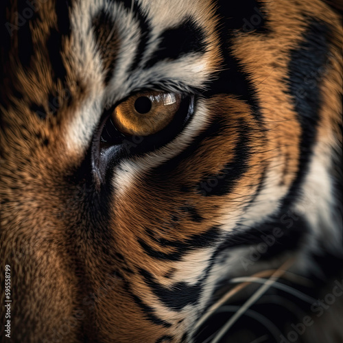 close up of a tiger