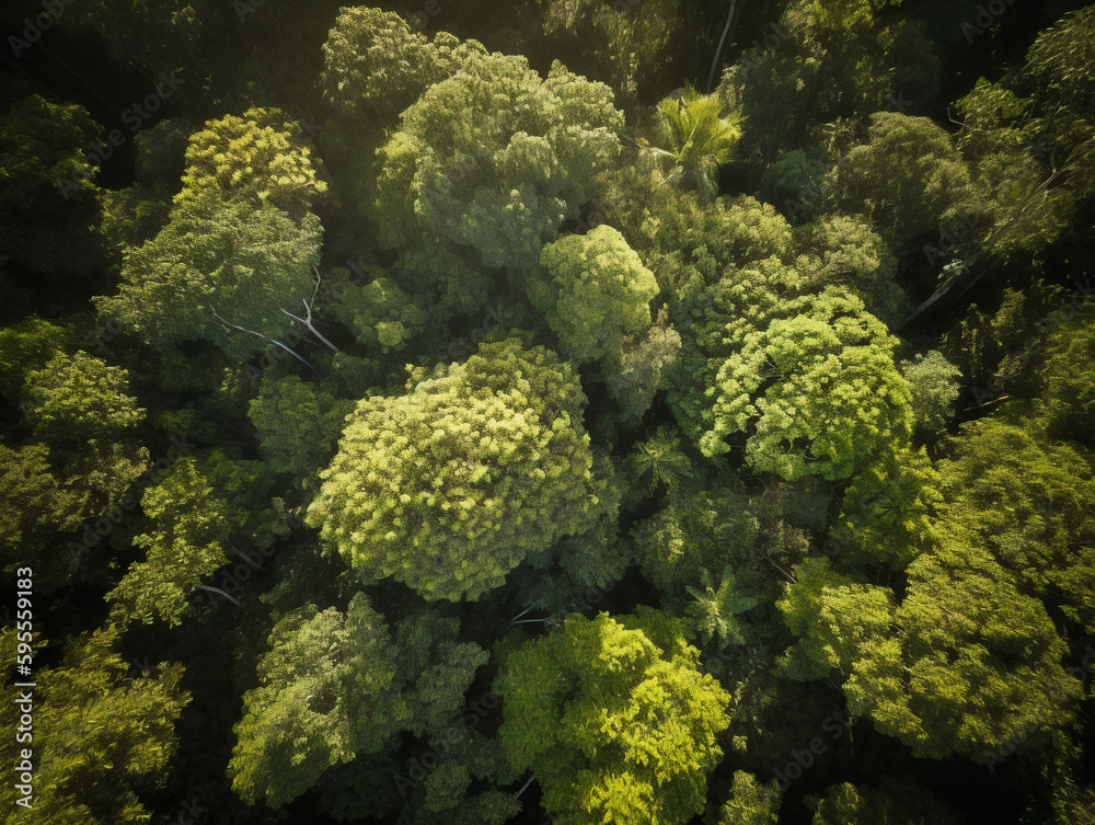 Aerial Shot of a forest