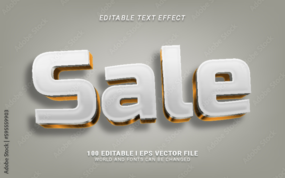 sale editable text effect design sale editable text effect design