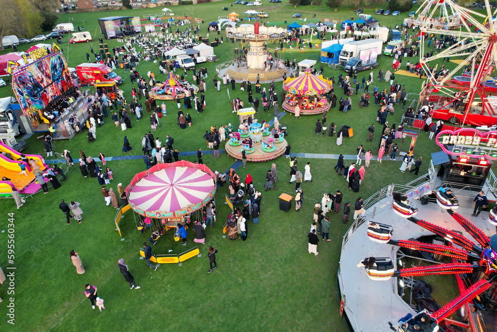 Foto de Best High Angle Footage of Eid Festival of Muslim and Asian