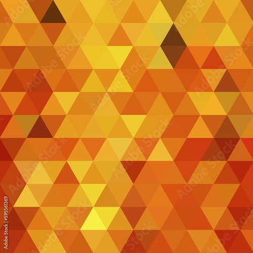 Orange polygonal mosaic background, Vector illustration, Used for presentation, information, technology, website, poster, business, work. eps 10