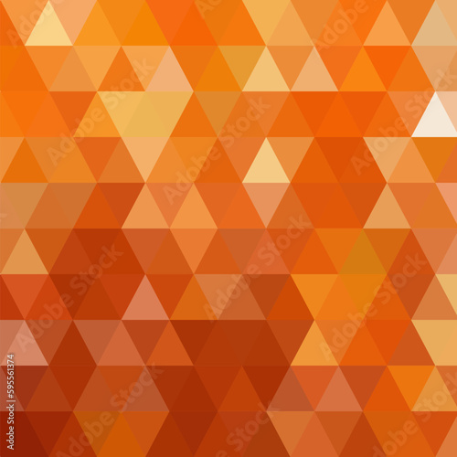 Abstract Yellow Triangle Geometrical Background, Gold Pattern. Vector Illustration