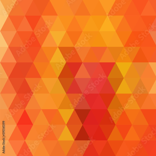 Red-orange geometric background. Presentation template. Layout for advertising. eps 10