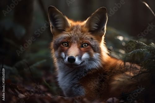 a Fox in the jungle, generative AI