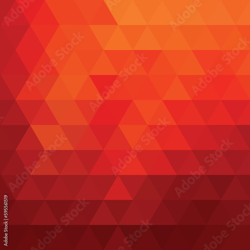 Red triangles, vector illustration, banner for advertising, template for presentation, decor element. eps 10