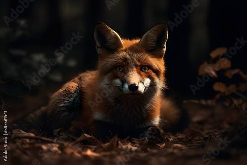 a Fox in the jungle, generative AI