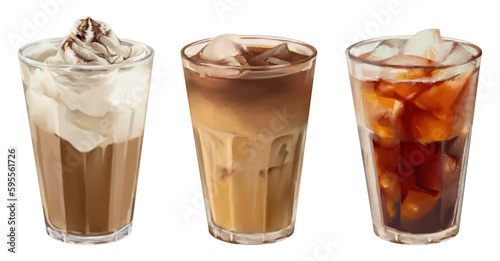 아이스 커피 음료