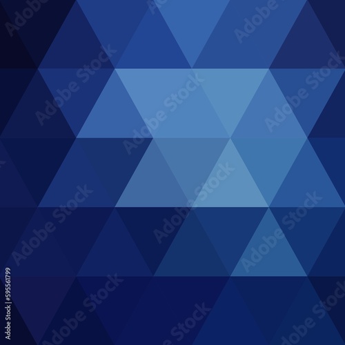 Vector dark blue background. Geometric abstract illustration. Black triangular background. Geometric illustration. Vector template. Design element. eps 10
