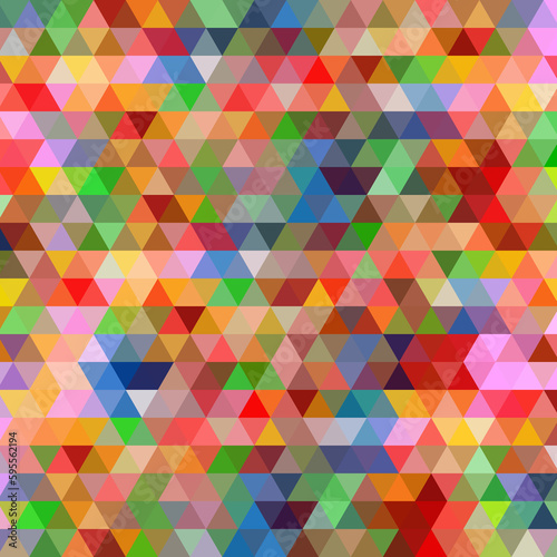 Wallpaper Mural Abstract composition of hexagons of geometric shapes.Colorful mosaic background.Geometric color background with place for your text, text separately from the background. Black triangular background.  Torontodigital.ca