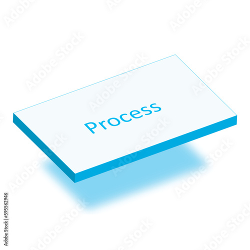 3D Floating flowchart elements - Process