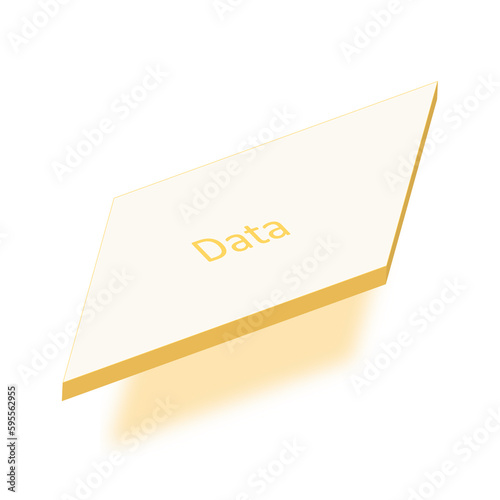 3D Floating flowchart elements - Data