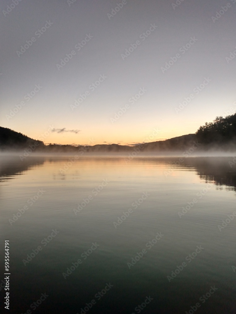 Fototapeta premium Sunrise over the lake