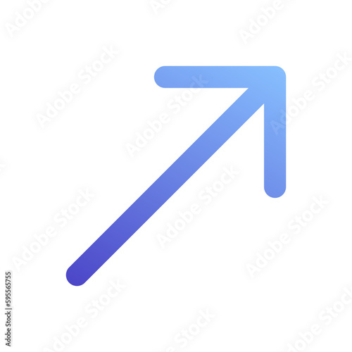 diagonal arrow gradient icon