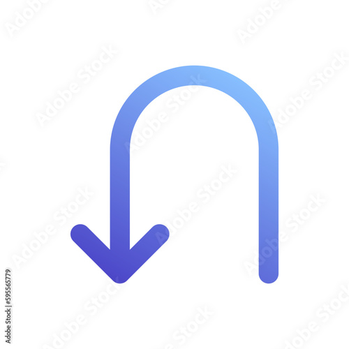 return gradient icon