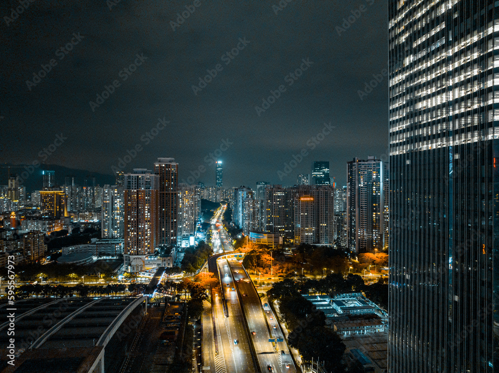 Fototapeta premium aerial photography of citiy