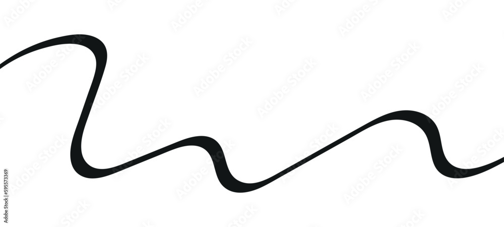 Swoosh, swash underline stroke set.Abstract wavy thin line. Squiggle elements. Vector isolated illustration Swoosh, swash underline stroke set.Abstract wavy thin line. Squiggle elements. Vector isolated illustration