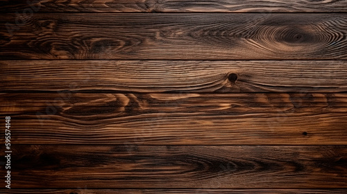 Dark wooden texture. Rustic wood texture background. Modern wooden facing background. Generative ai edited