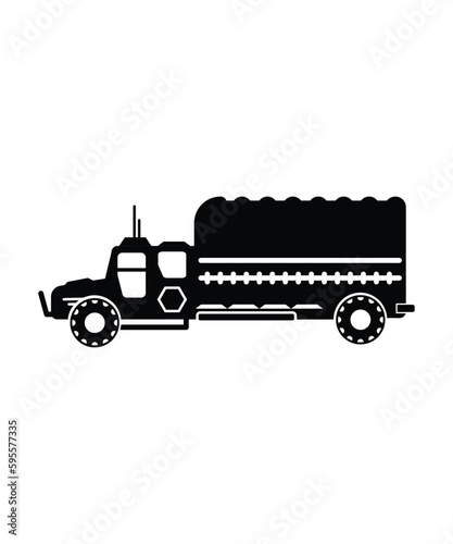 army truck icon, vector best flat icon.