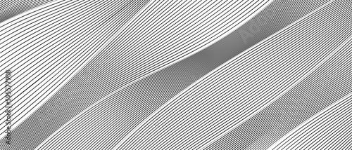 Vector abstract geometric background. curved lines