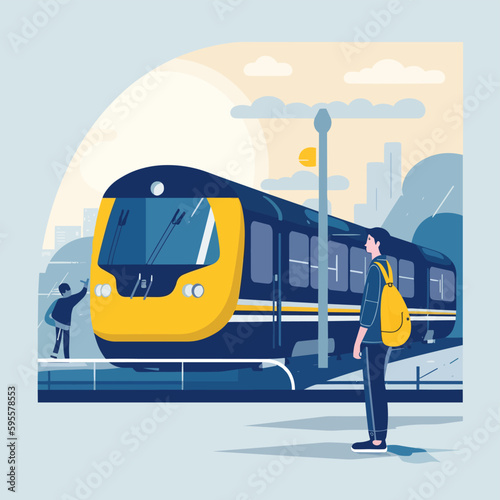 train on the station